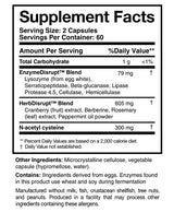 Supplement facts for BioDisrupt