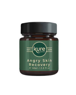 A supplement container of Angry Skin Recovery Balm by Kure