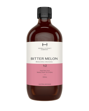 A supplement container of Bitter Melon 1:2 by Herbal Extract Company