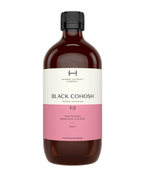 A supplement container of Black Cohosh 1:2 by Herbal Extract Company