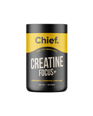 A supplement container of Creatine Focus+ by Chief Nutrition
