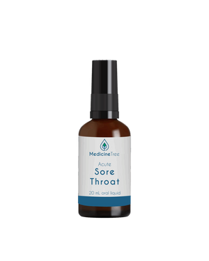A supplement container of Acute Sore Throat by Medicine Tree