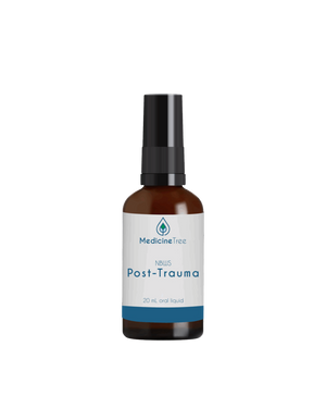 A supplement container of NBWS Post-Trauma by Medicine Tree