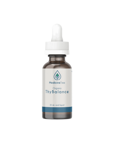A supplement container of Organo Thy Balance by Medicine Tree
