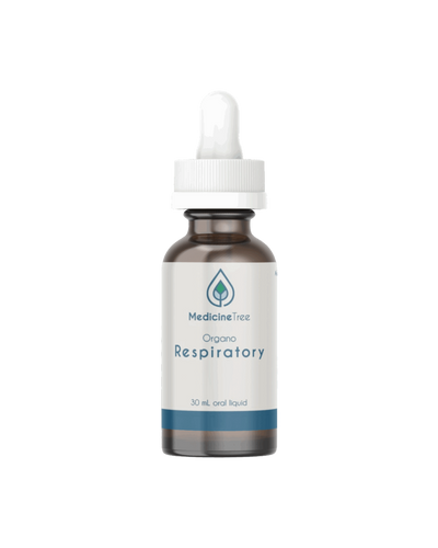 A supplement container of Organo Respiratory by Medicine Tree