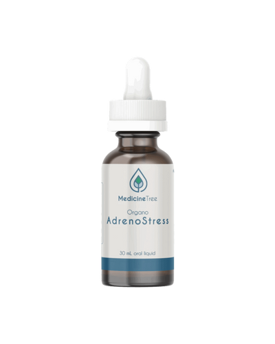 A supplement container of Organo Adreno Stress by Medicine Tree