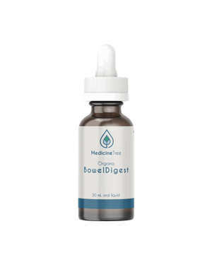 A supplement container of Organo Bowel Digest by Medicine Tree