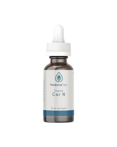 A supplement container of Organo Cor N by Medicine Tree