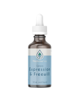 A supplement container of Genesis Expression & Freewill by Medicine Tree
