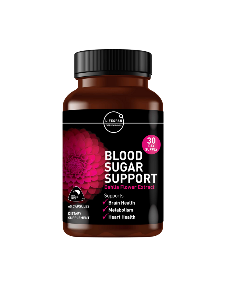 A supplement container of Blood Sugar Support by Lifespan