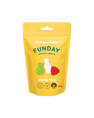 A supplement container of Party Mix Share Bag by Funday Natural Sweets