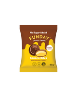 A supplement container of Milk Chocolate Banana Bites by Funday Natural Sweets