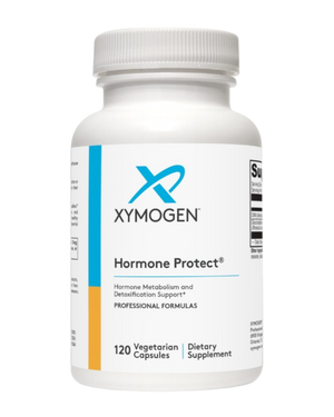 A supplement container of Hormone Protect 120c by Xymogen