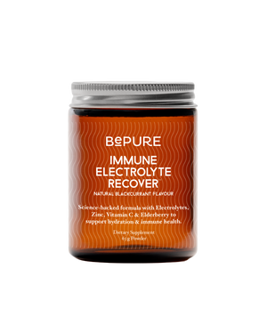 A supplement container of Immune Electrolyte Recover by Be Pure