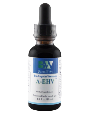 A supplement container of A-EHV by Byron White Formulas