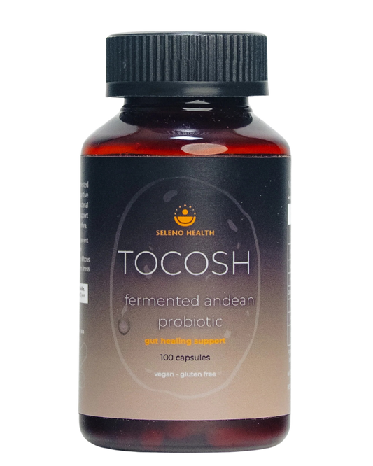A supplement container of Tocosh by Seleno Health (Retail)