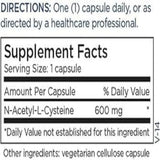 Ingredients: N-Acetyl-L-Cysteine 