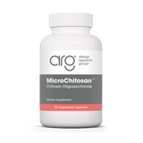 A Supplement container with the name MicroChitosan by Allergy Research Group