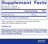 Text describing the ingredients: Phosphatidylserine.