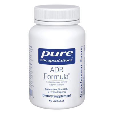 A Supplement container with the name ADR Formula by Pure Encapsulations.