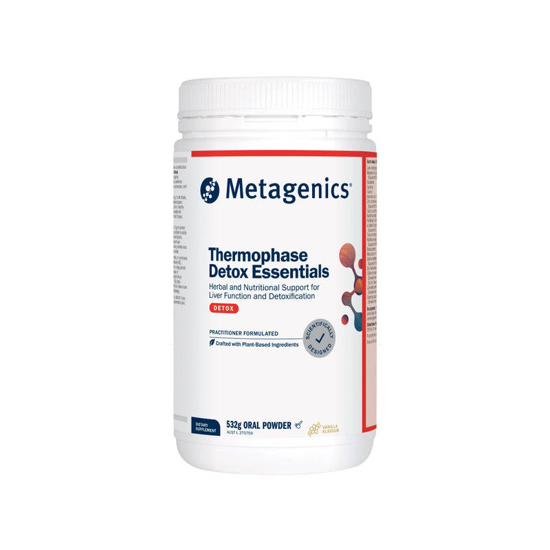 A supplement called Thermophase Detox Essentials by Metagenics.