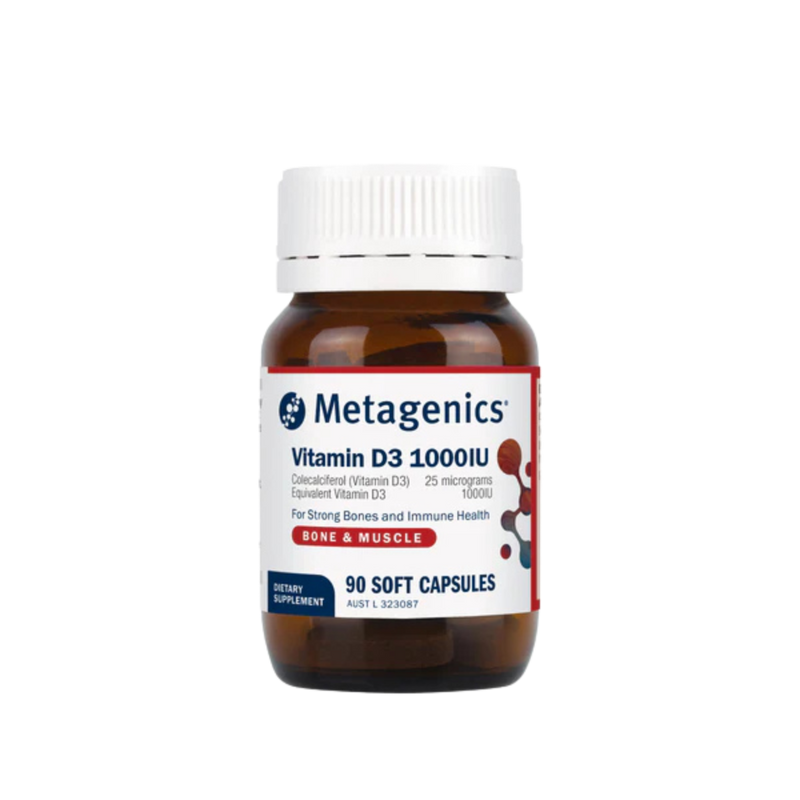 A supplement called Vitamin D3 1000IU by Metagenics.