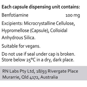 Ingredients: Benfotiamine
