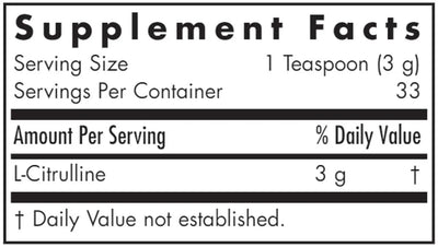 Text describing the ingredients: L-Citrulline.