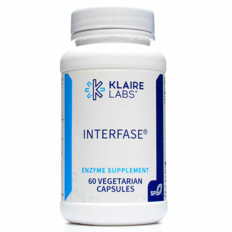 A Supplement container with the Name Interfase by Klaire Labs.