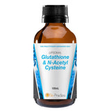 A Supplement container with the name Liposomal Glutathione and N-Acetyl Cysteine by Bio-Practica.
