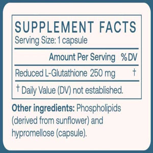 Ingredients: Reduced L-Glutathione 
