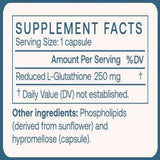 Ingredients: Reduced L-Glutathione 