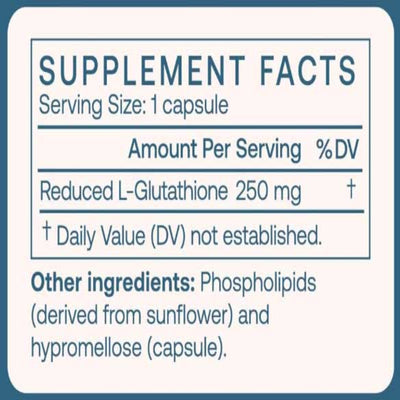 Ingredients: Reduced L-Glutathione 