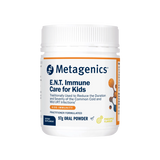 A Supplement container with the name E.N.T Immune Care for Kids by Metagenics.