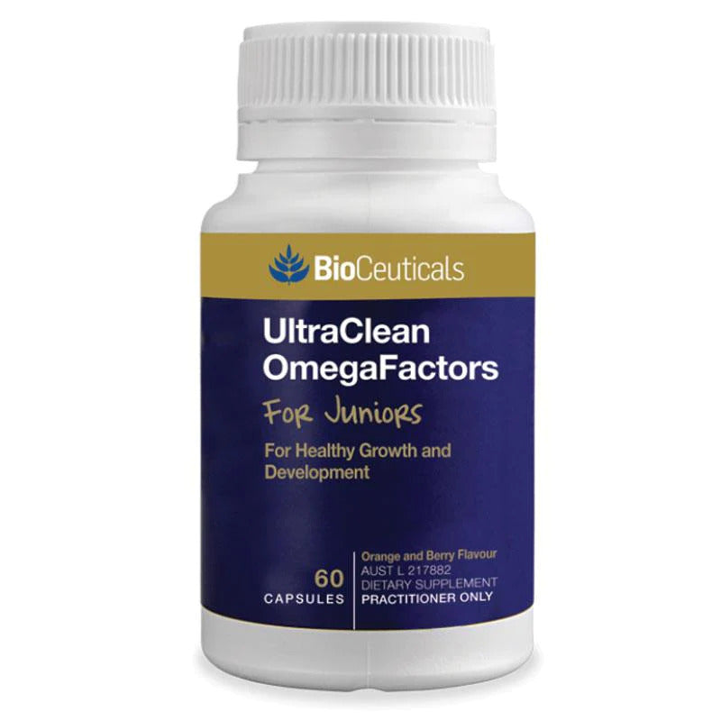 Product image of Bioceuticals OmegaFactors for Juniors 60capsules.