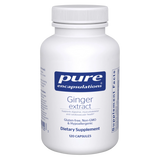 A Supplement container with the name Ginger Extract by Pure Encapsulations.