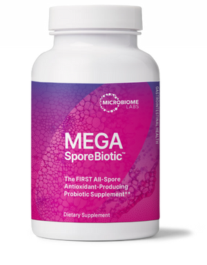 Mega Sporebiotic the first all spore antioxidant producing probiotic supplement dietary supplement microbiome labs