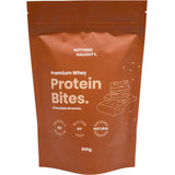 A Supplement container with the name Chocolate Brownie Whey Protein Bites by Nothing Naughty.