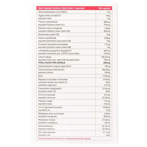 Supplement facts for Prenatal Trimester 2 & 3 Plus Breastfeeding by NaturoBest