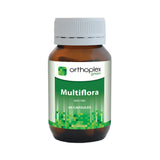 A Supplement container with the name Multiflora (60 Caps) by Orthoplex green