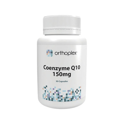 A Supplement container with the name Coenzyme Q0 (150mg) by Orthoplex