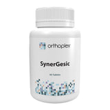 A Supplement container with the name SynerGesic by Orthoplex White.