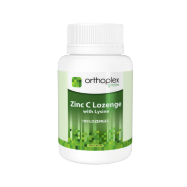 A supplement called Zinc C Lozenge by Orthoplex Green.