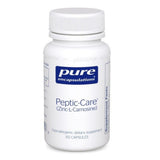 A Supplement Container with the name Peptic-Care (Zinc L-Carnosine) by Pure Encapsulations.