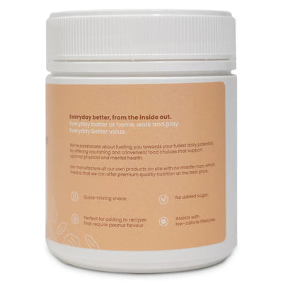Additional information from the back of the label