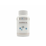 image of a white supplement bottle that says pantothenic B5 Pantothenic Acid (as Calcium Pantothenate) 500mg 120 Capsules 