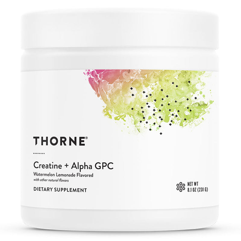A Supplement container with the name Creatine + Alpha GPC buy Pure Encapsulations.