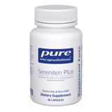 A Supplement container with the name Sereniten Plus by Pure Encapsulations.