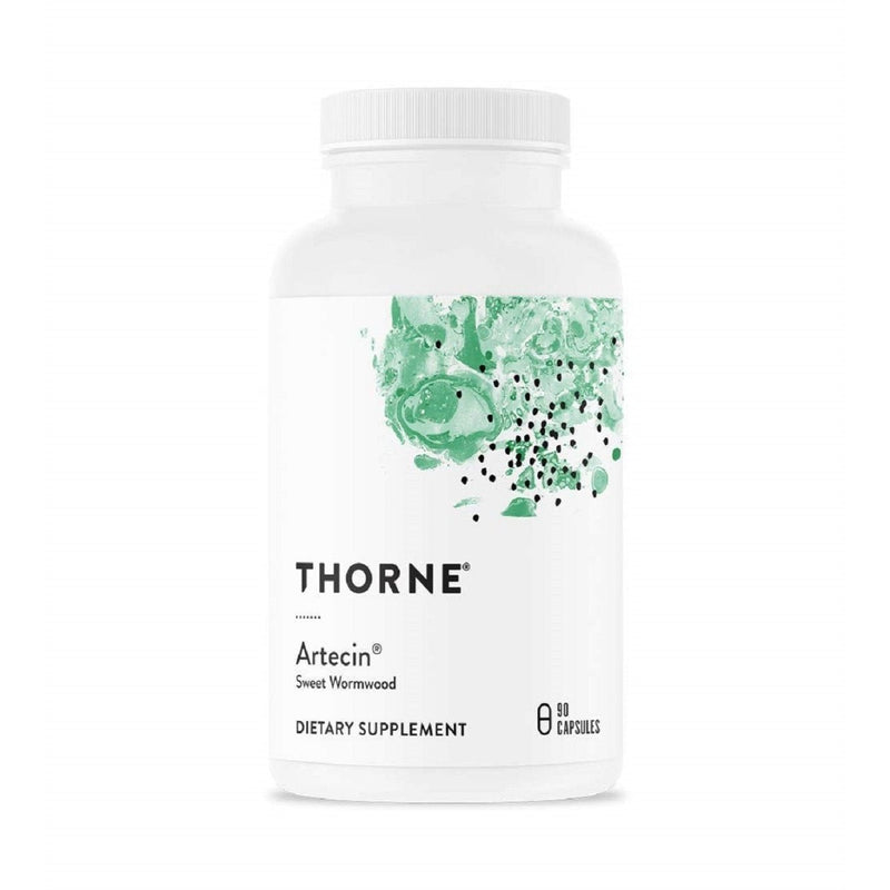 A supplement bottle with the label Thorne Artecin