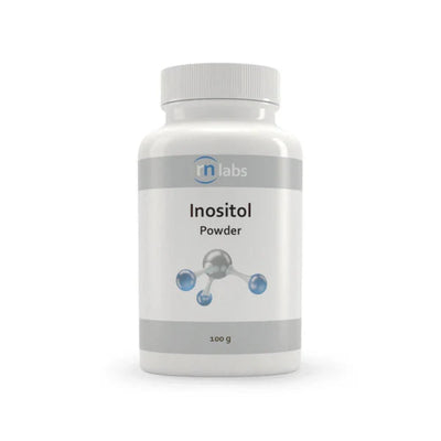 A Supplement container with the name Inositol Powder (100g) by RN Labs.